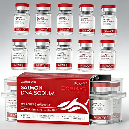 Salmon DNA Sodium Anti-Wrinkle Serum Ampoule Fade Fine Lines Collagen Essence Facial Moisturizing Whitening Firming Skin Care